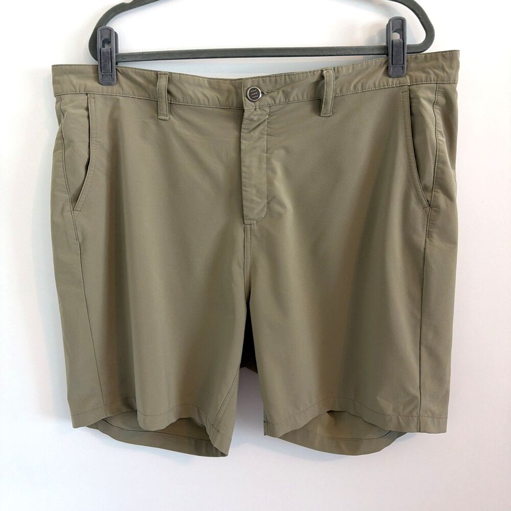 Free Fly Latitude Shorts Mens 40 Khaki Lightweight Stretch Performance Quick Dry